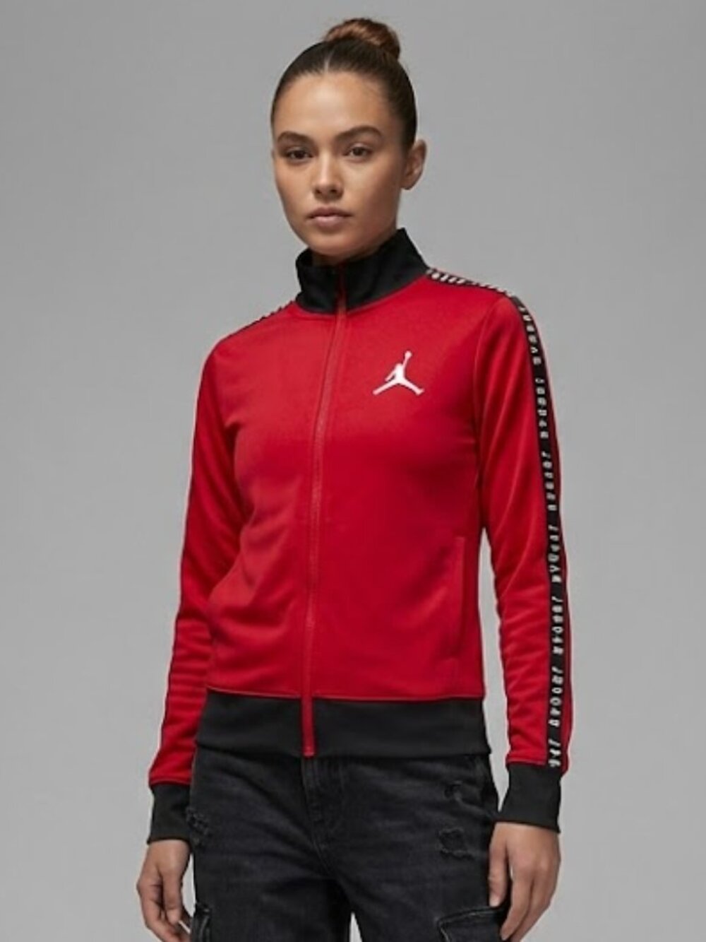 Air Jordan Nike Gym Red Track Jacket Youth L 12-13 YRS Fits Women XS S